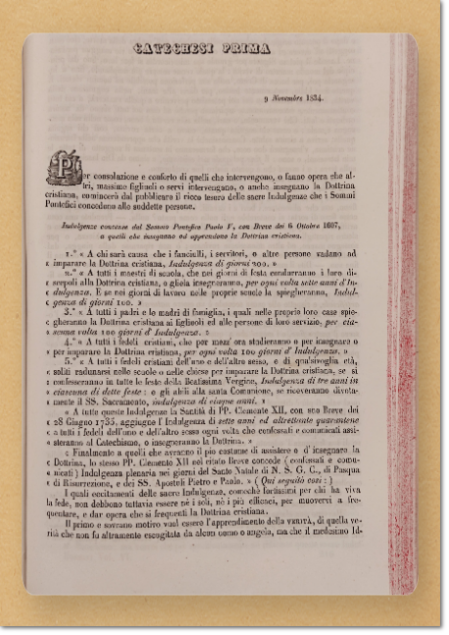 Rosmini, Catechesi roveretane, edizione del 1843.